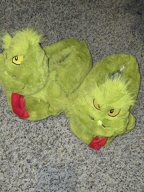 Christmas Grinch slippers US Men Size 10/11